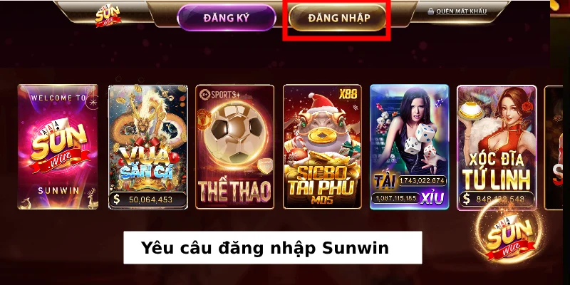 cách đăng nhập sunwin