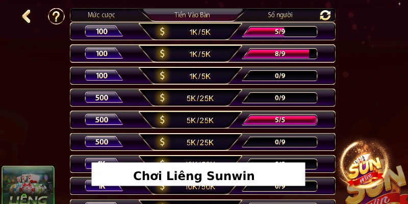 Chơi Liêng Sunwin yên tâm về chất lượng